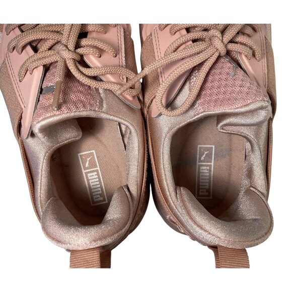 Puma Muse Satin EP Walking Shoes Womens 9 Pink Peach Running Athletic Sneakers - Picture 8 of 10